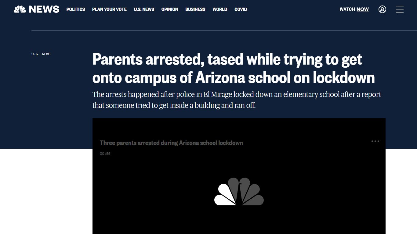 Parents arrested, tased while trying to get onto campus of Arizona ...