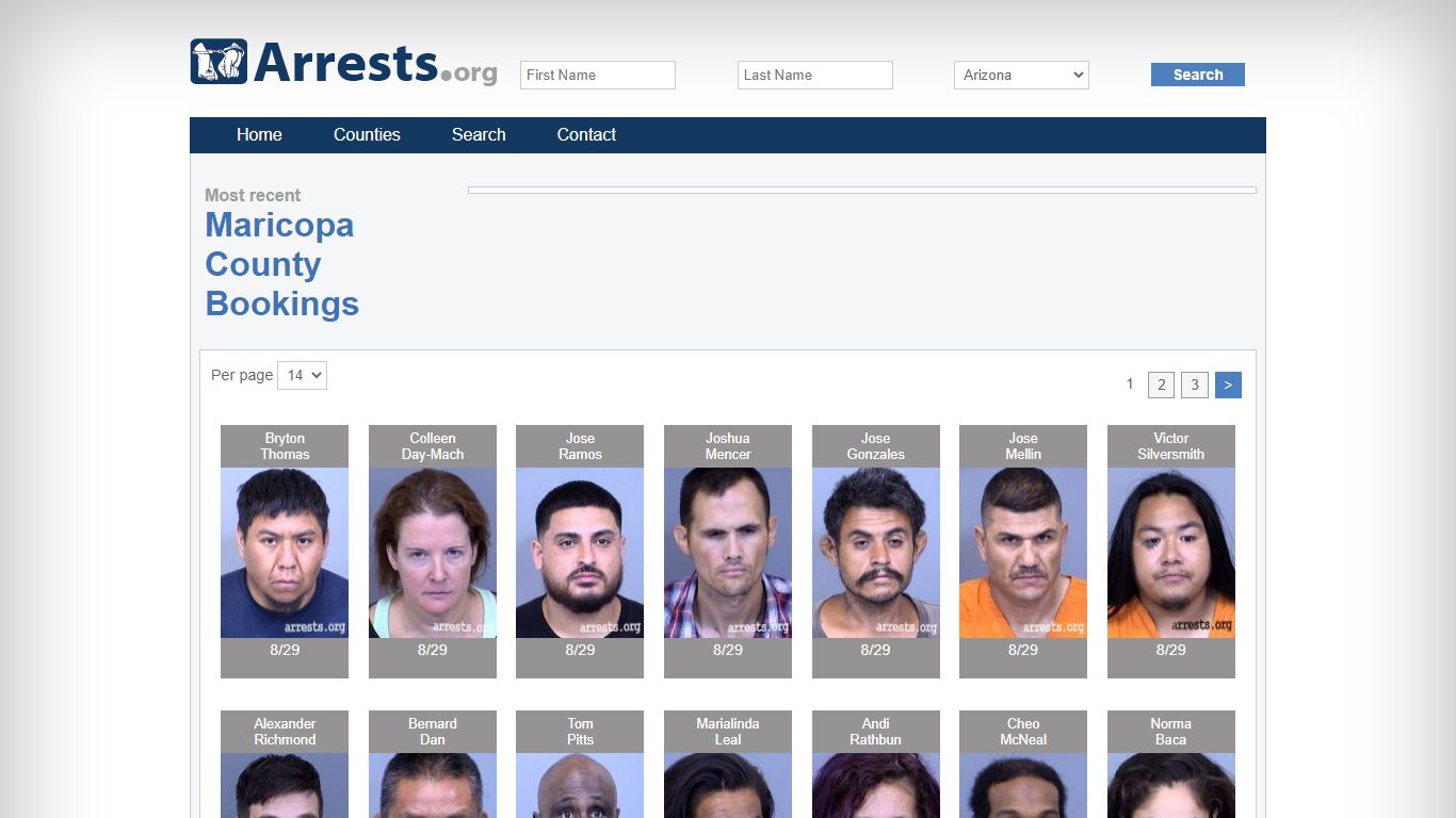 Maricopa County Arrests and Inmate Search