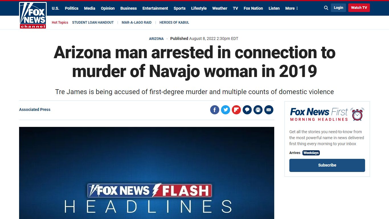 Arizona man arrested in connection to murder of Navajo woman in 2019 ...